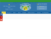 Tablet Screenshot of pro-activephysicaltherapy.com